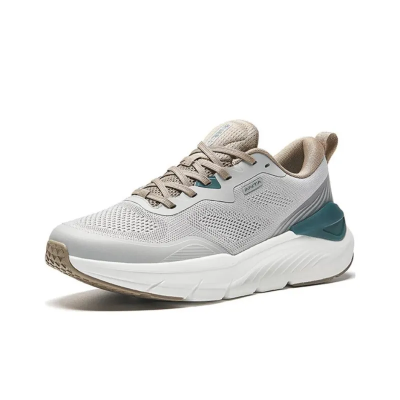 Anta Cushioning Low Top Running Shoes Men's Gray-1
