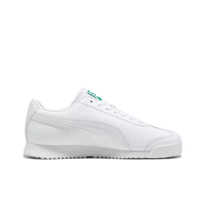 PUMA Roma Anti Slip Wear Resistant Low Top Running Shoes Unisex White Gold-1