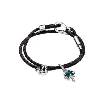 Pandora 925 Sterling Silver Bracelets Women's Black