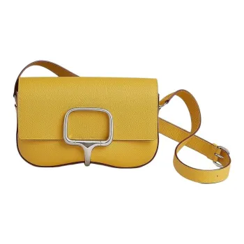 HERMES DellaDella Cavalleria Epsom Calfskin Crossbody Bag Shoulder Bag Women's 2P Cumin Small Cumin Color