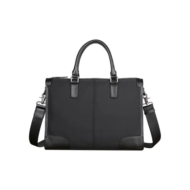 DOSRFINI Oxford Briefcase Shoulder Bag Crossbody Bag Handbag Regular Men's Black-0