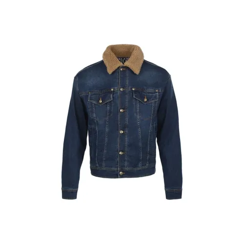 VERSACE JEANS COUTURE Denim Jackets Men Blue