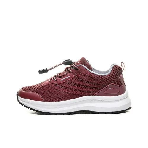 WARRIOR Casual Shoes Women's Low-Top Black/Burgundy