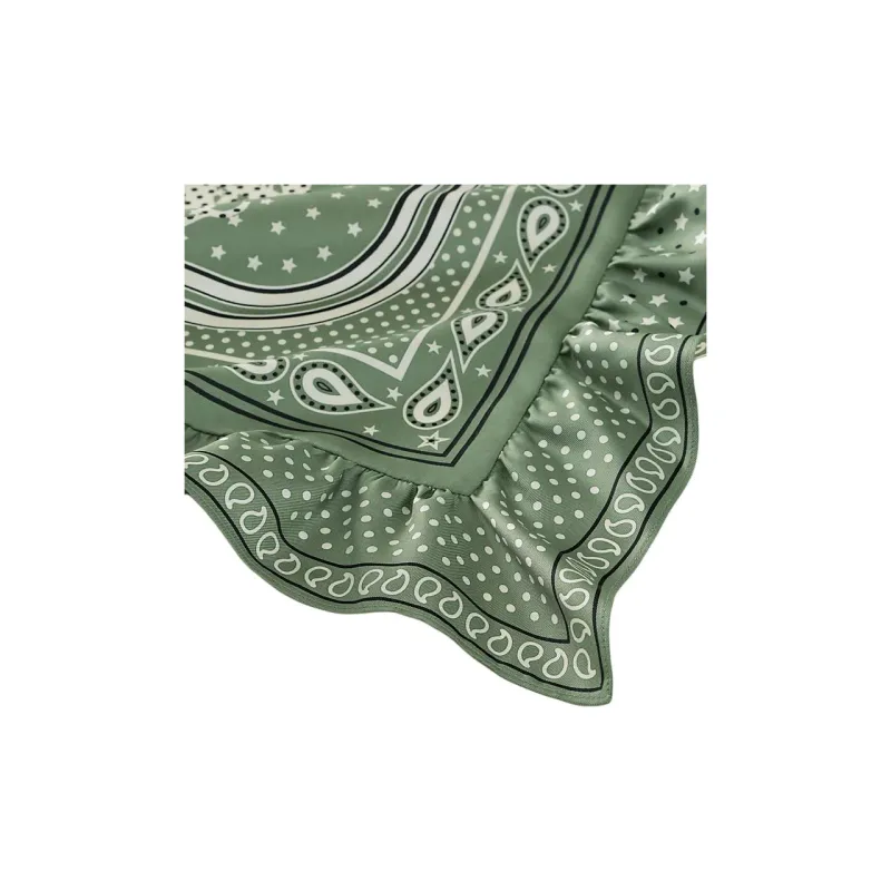 HERMES Silk Scarves Women's Green-1