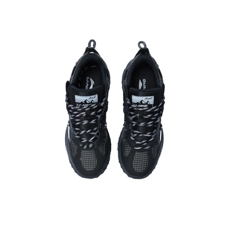 LiNing Aurora WindWalker Wear-Resistant Low-Top Casual Shoes Women's Black-3