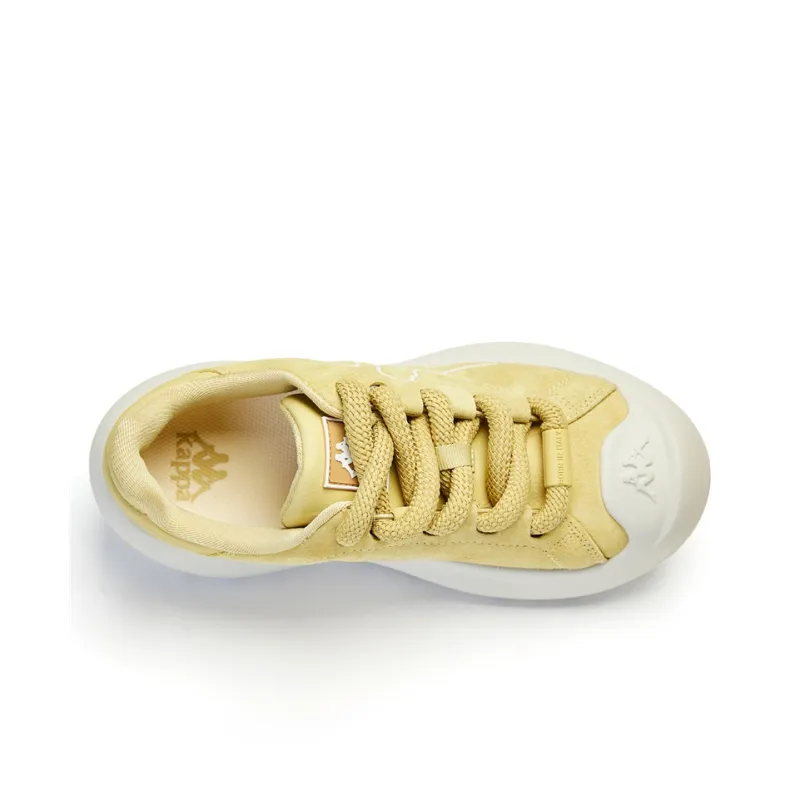 Kappa Wear resistant And Lightweight Low Top Casual Shoes Women's Yellow White-3