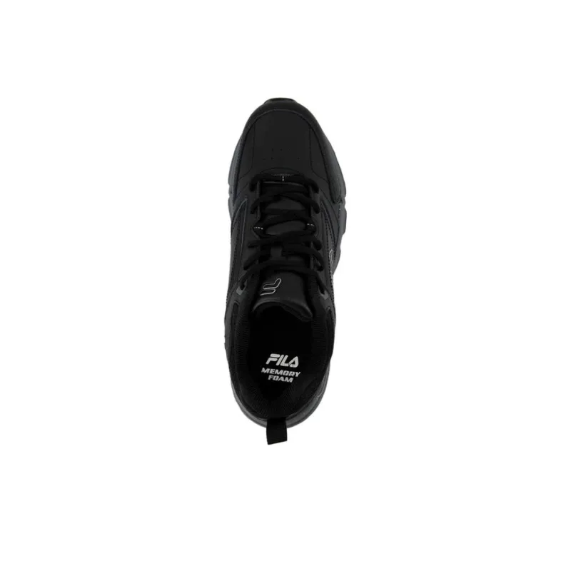 FILA Memory Decimus 8 Cushioned Slip Resistant Low Top Casual Shoes Men's Black-2