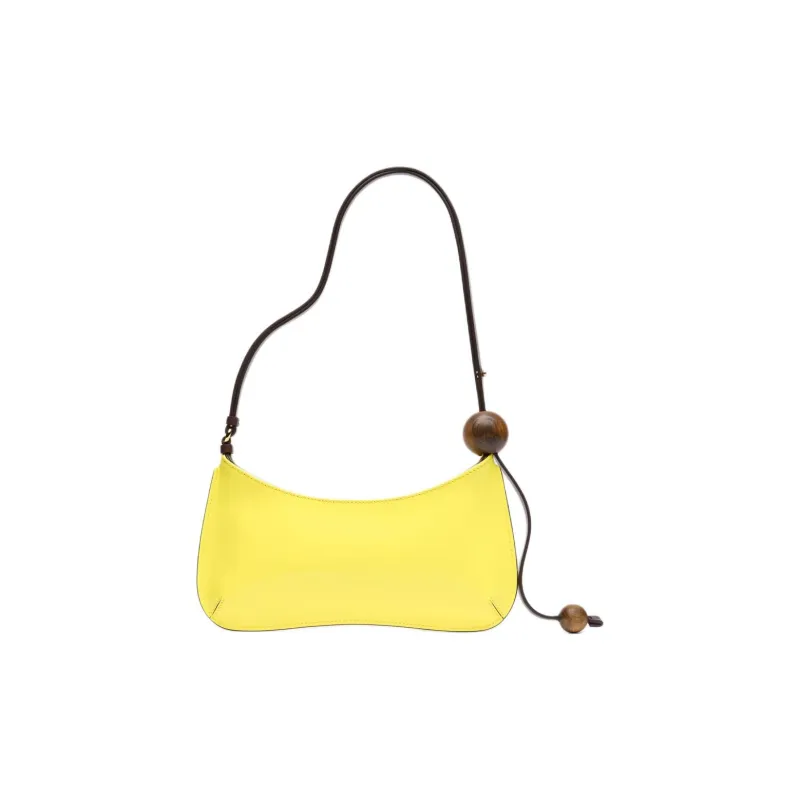 Jacquemus Le Bisou Calfskin Handbag Shoulder Bag Women's Yellow-3