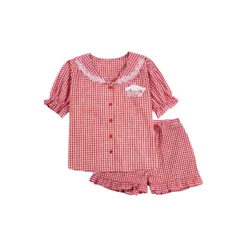 Tutuanna* Pajama Set Women's Red/Light Blue/Marine Blue