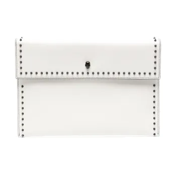 Alexander McQueen Calfskin Clutch Women's Ivory White