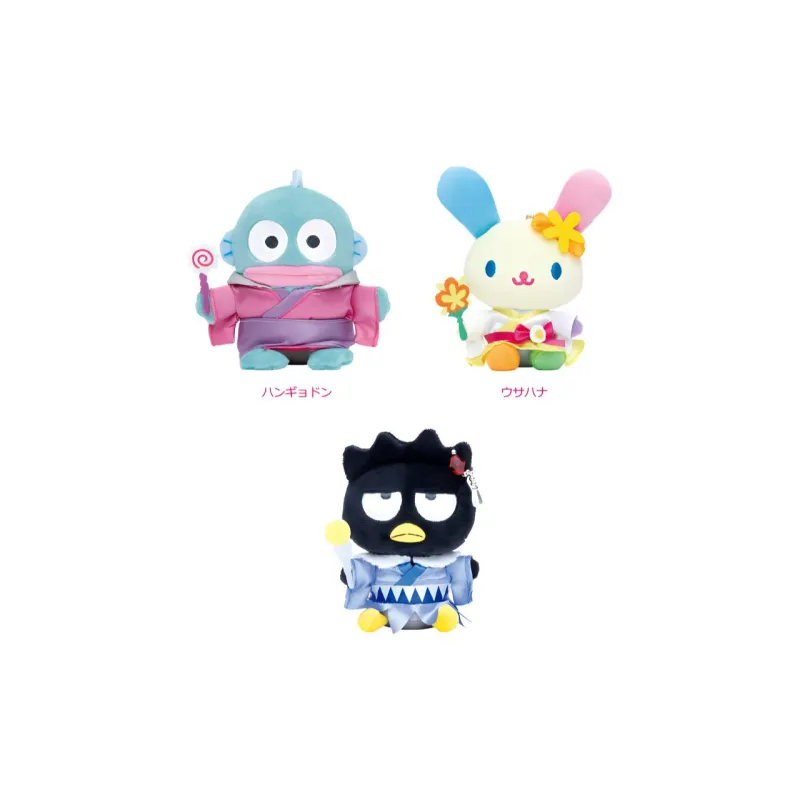 Sanrio Hangyodon Summer Monologue Dolls Plush Doll 27cm Height-1