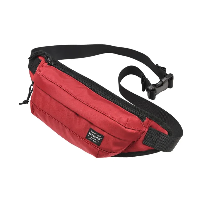 Yohji Kimura Oxford Sling Bag Crossbody Bag Shoulder Bag Small Crossbody Bag Dumpling Bag Regular Unisex Black Red-12