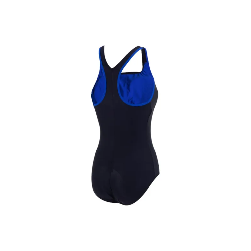Speedo One piece Swimsuit Women's Black Blue-1