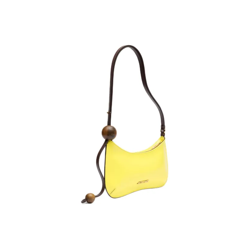 Jacquemus Le Bisou Calfskin Handbag Shoulder Bag Women's Yellow-1