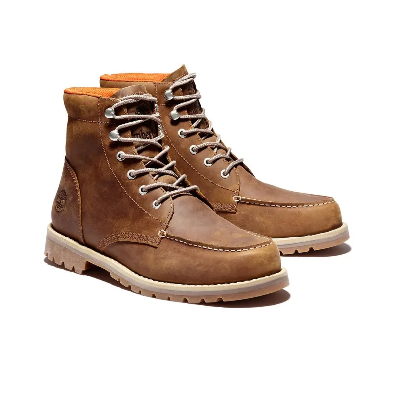 Timberland Redwood Falls Waterproof Moc Toe Boots 'Rust Nubuck'-2