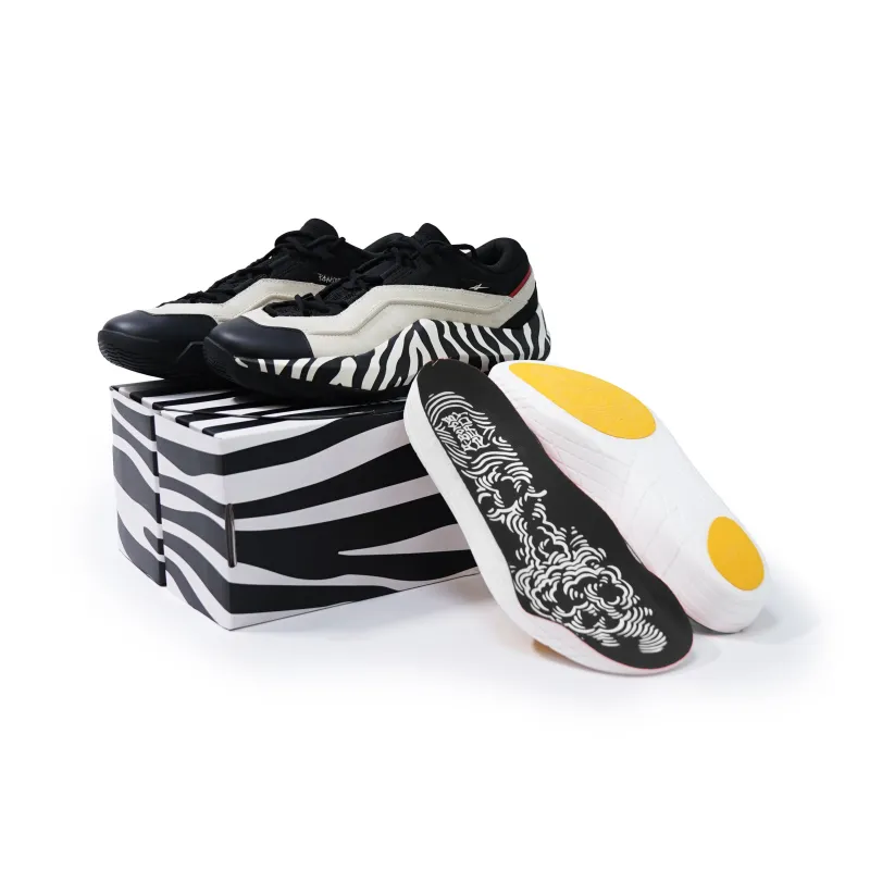 Serious Player Only Basketball Shoes Unisex Low Top Black/White/Red-5