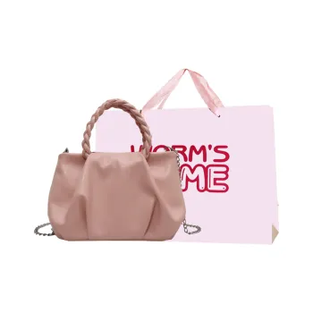 Worm's Home PU Crossbody Bags Shoulder Bags Handbags Women's White/Silver/Black/Blue/Pink