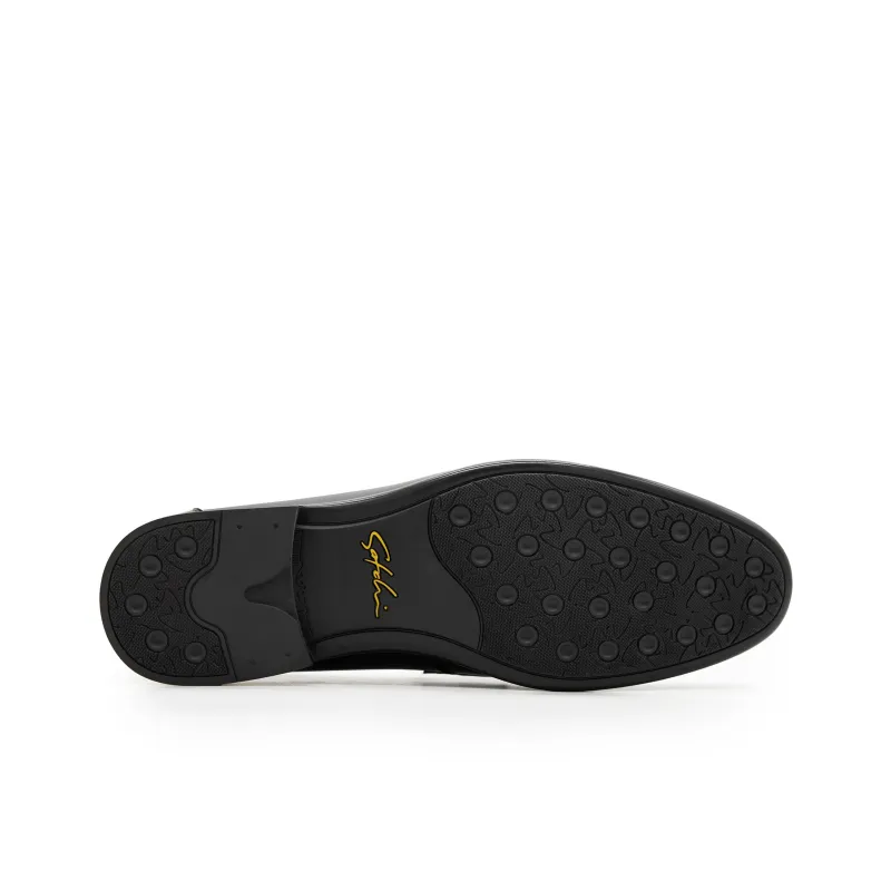 Satchi Dress Shoes Men Low Top Black-6