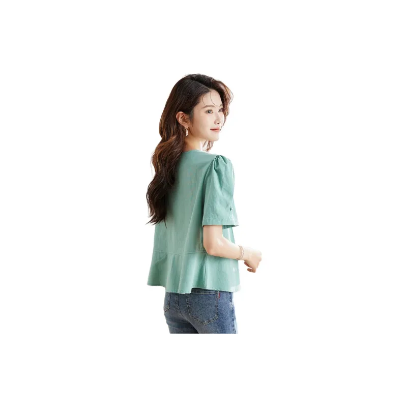 TERRE BLEUE Shirt Women's Green-1