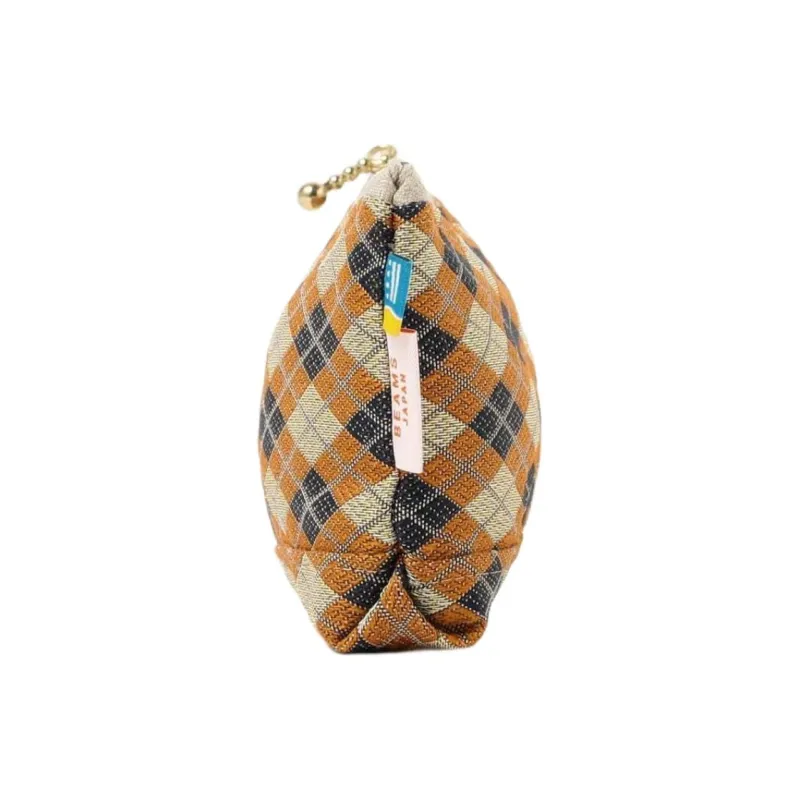 Beams Takada Orimono X Beams Japan Polyethylene Clutch Women's Blue/Pink/Black/Checkered Yellow/Brown-14
