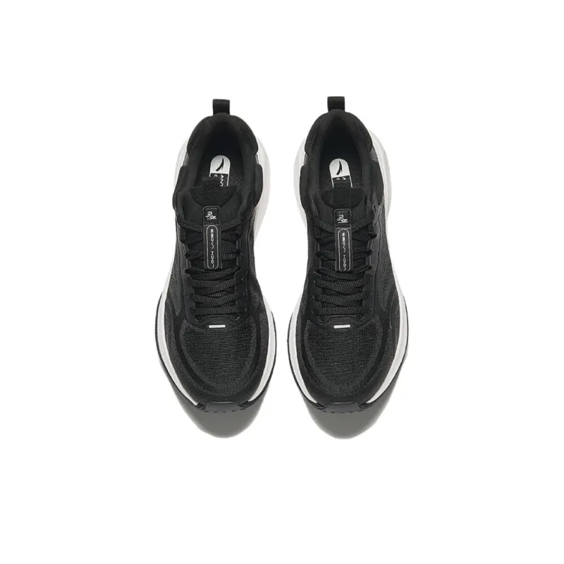 Anta Linghui Cushioning Low Top Training Shoes Men's Black White-2