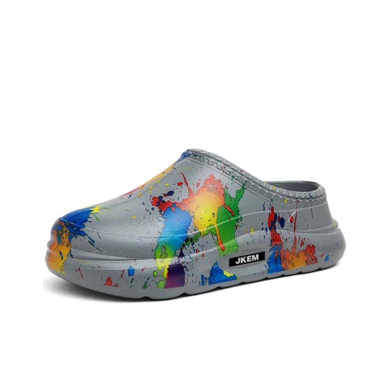 JKEM Abrasion Resistant Slip Resistant Wrap toe Slippers Men's-12