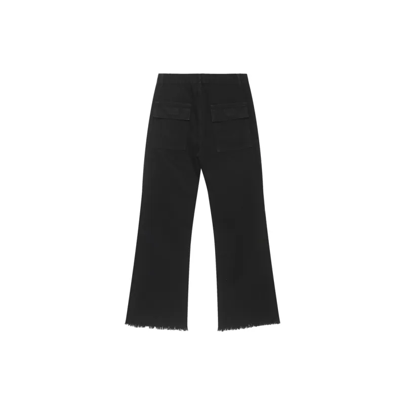 Voguo Relay Bootcut Jeans Unisex Black-1