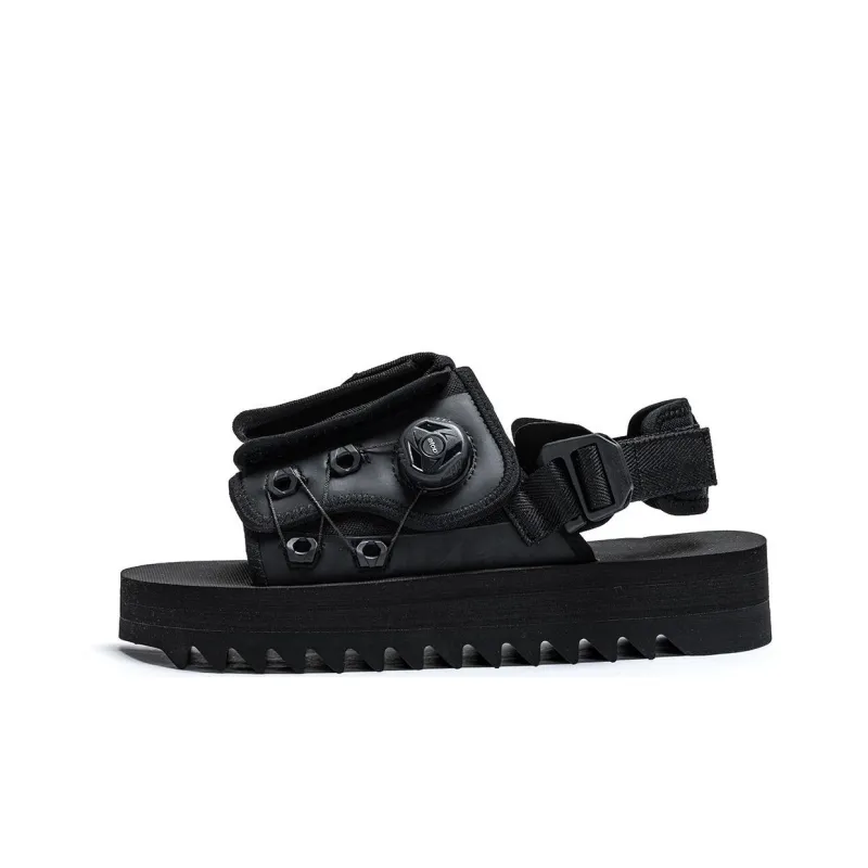 XTEP Shaolin Collection Beach Sandals Men's Black-0