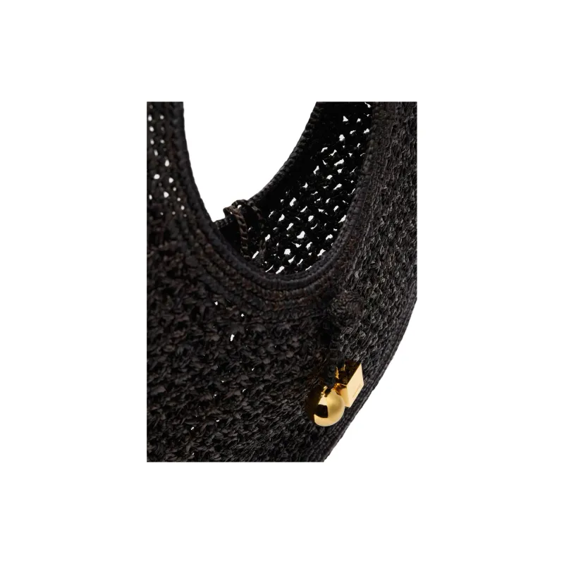 Jacquemus Le Rond Spiaggia Raffia Shoulder Bag-4