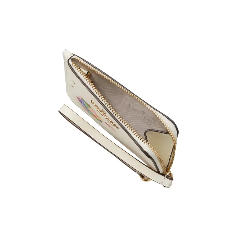 Kate Spade Saffiano Leather Card Holder Small Size Women's Multiple Egg White And Crispy Colors-2