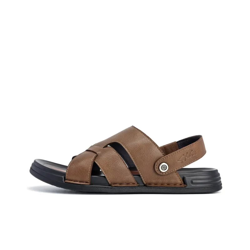 Satchi Beach Sandals Men's Brown-1