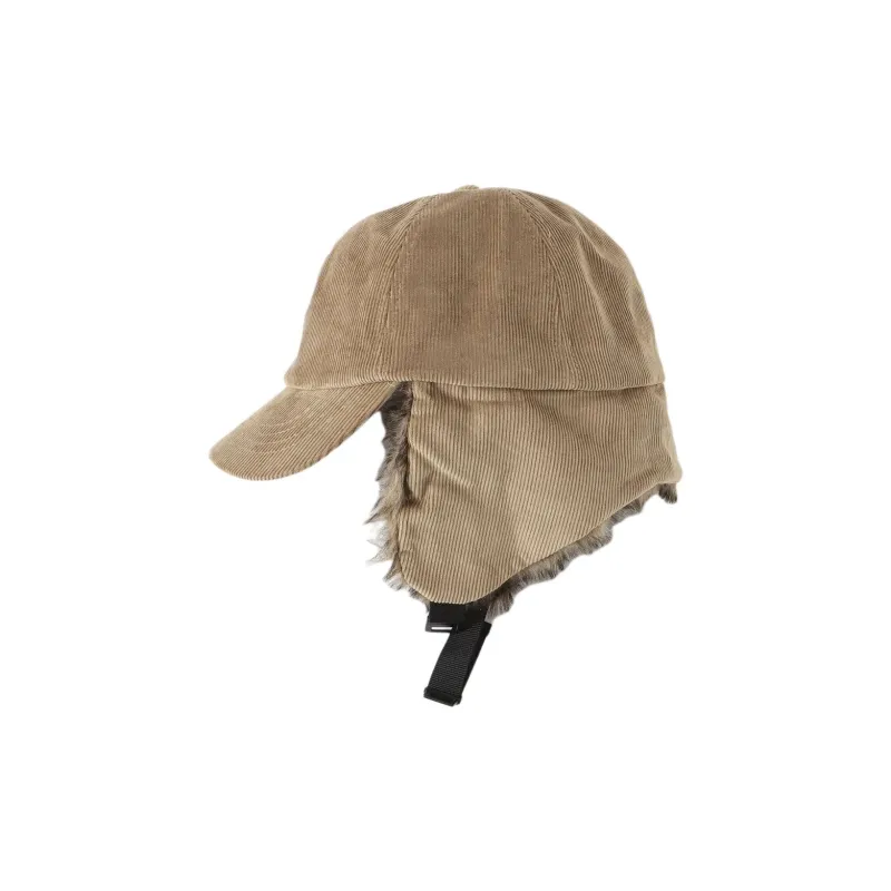 Beams Cotton Trapper Hats Men's Umber-3