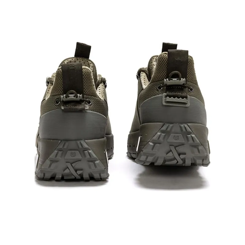 XTEP Shaolin Collection Anti Slip Wear Resistant Low Top Casual Shoes Men's Withered Leaf Green-3