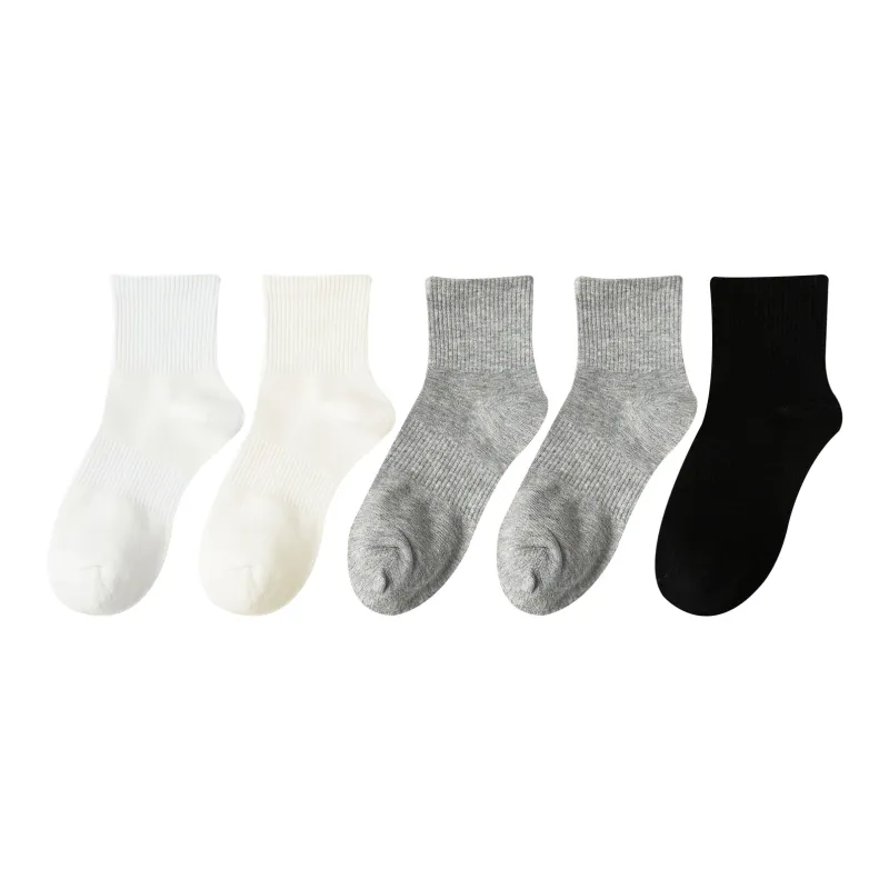 XXLLG Mid Calf Socks Unisex 5 Pack-6
