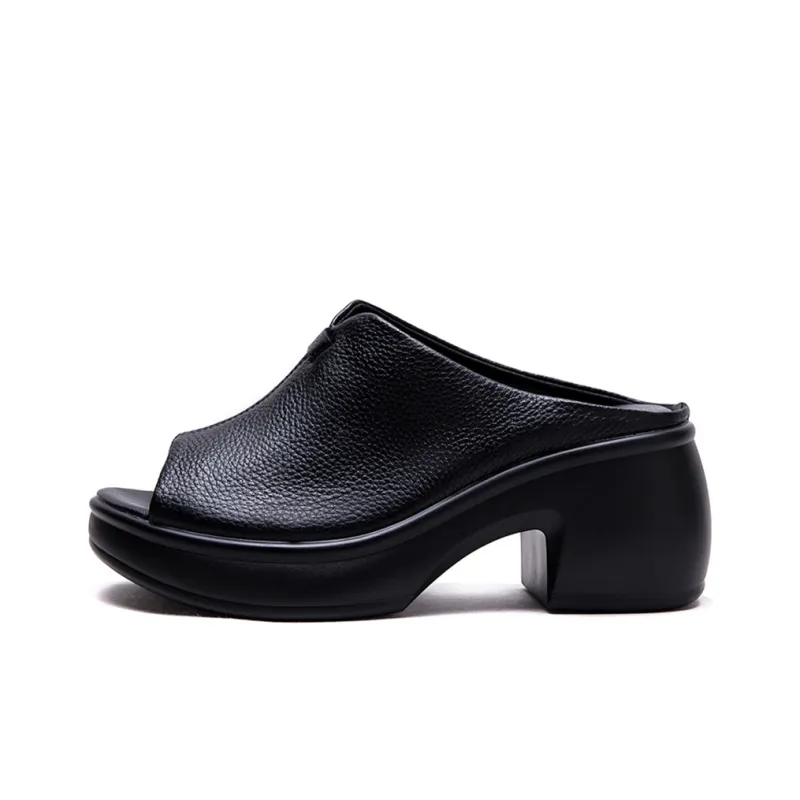 Jay Slide Slippers Women's Coffee/Black-4