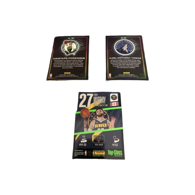 PANINI Murray Towns Porzingis Player Card Collection Pass Sports Cards 3 Pcs-1
