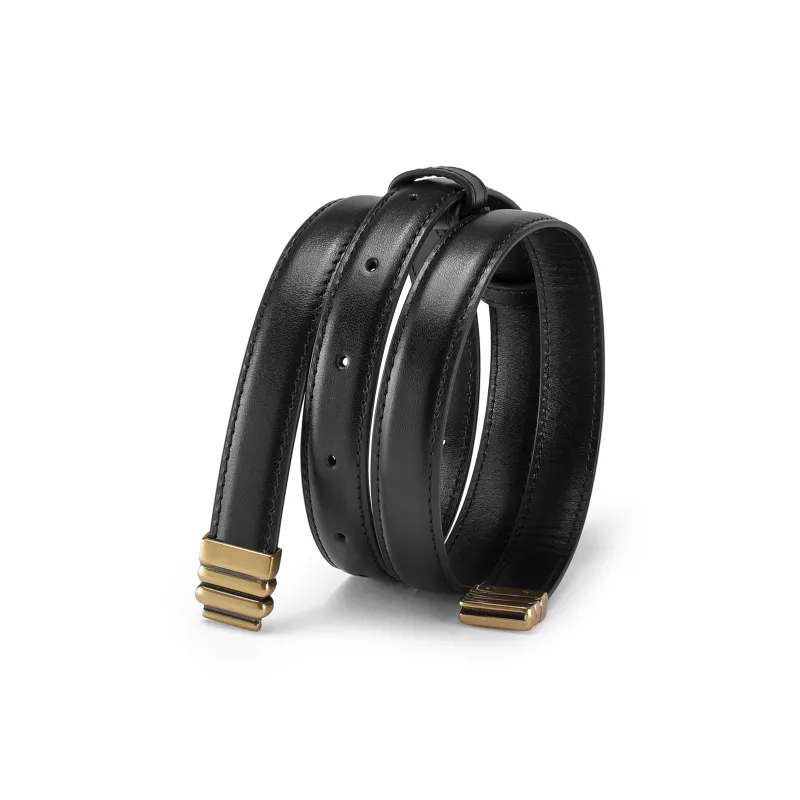 JAGUAR Genuine Leather Decoration Cow Leather Leather Belts Women's Width 1.8cm-2
