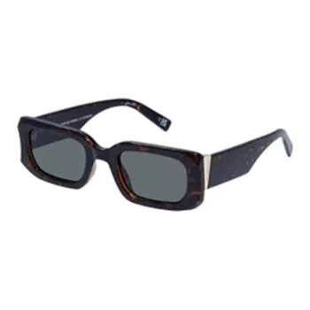 Le Specs Subject To Official Website Rectangular Sunglasses Women's Tortoiseshell