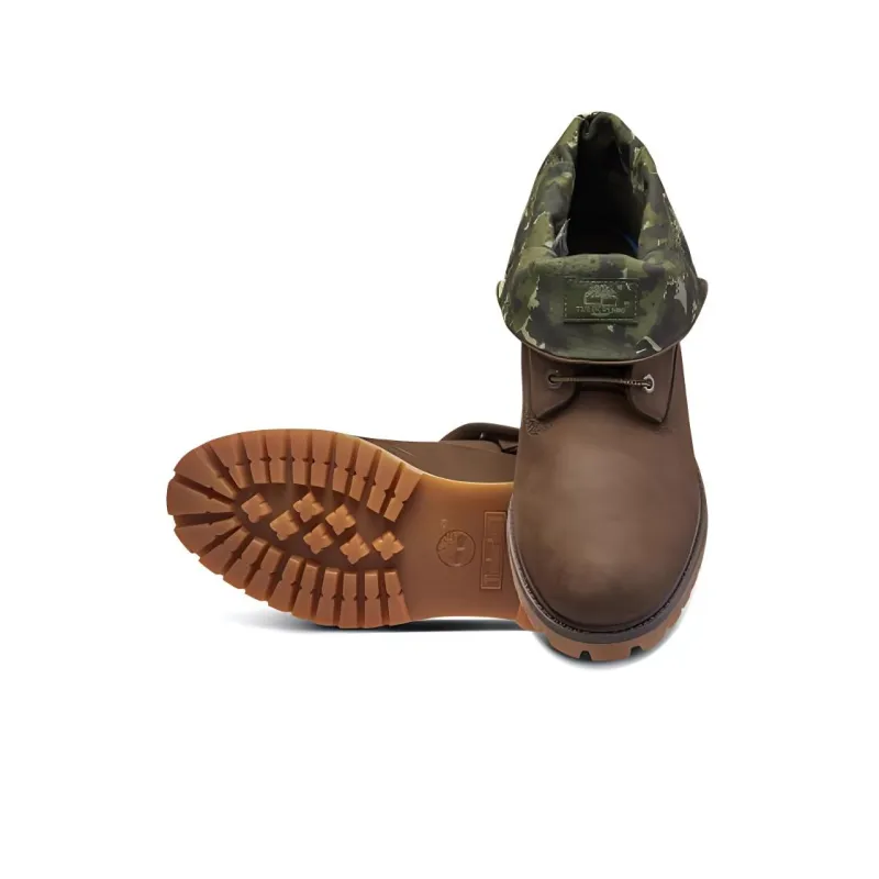 Timberland Roll Top Boots Basic 'Brown Green Camouflage'-2
