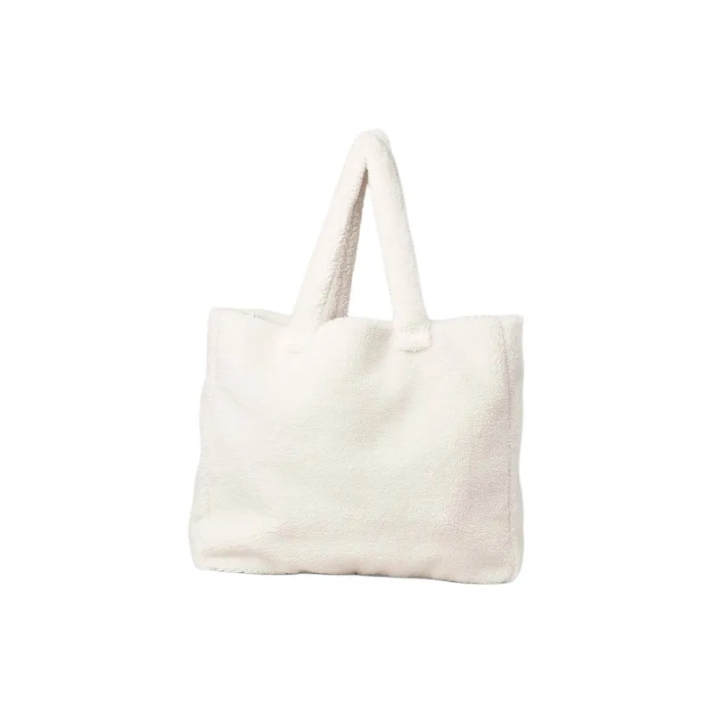 Alo Yoga Plush Sherpa One Shoulder Handbag Women's White-1
