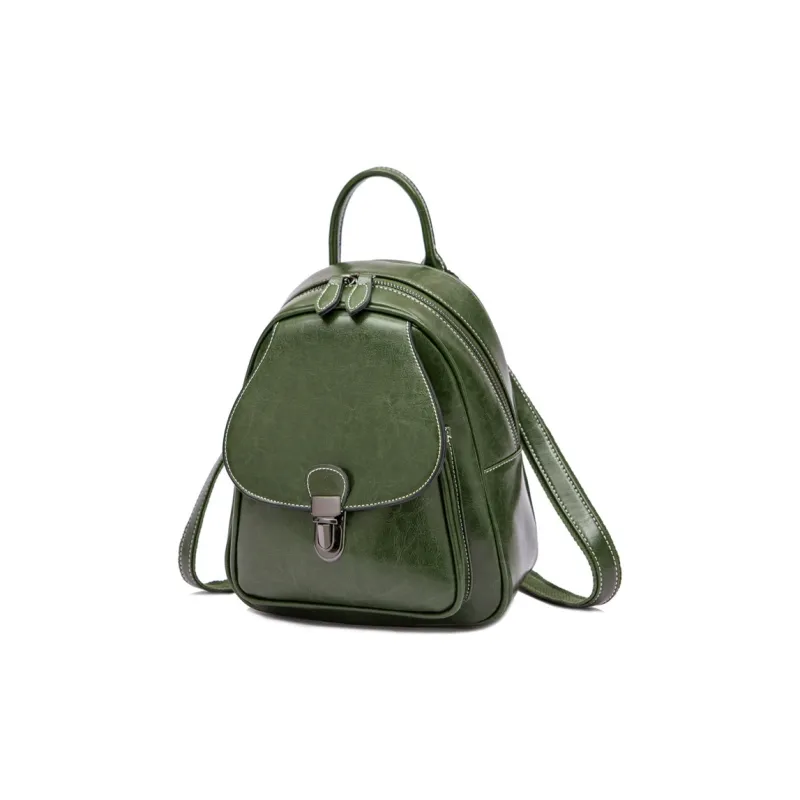 TTaG．baG Waxed Cow Leather Backpack Women's-5