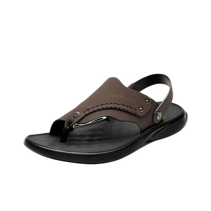 Rich birds Beach Sandals Men Brown/Black-1