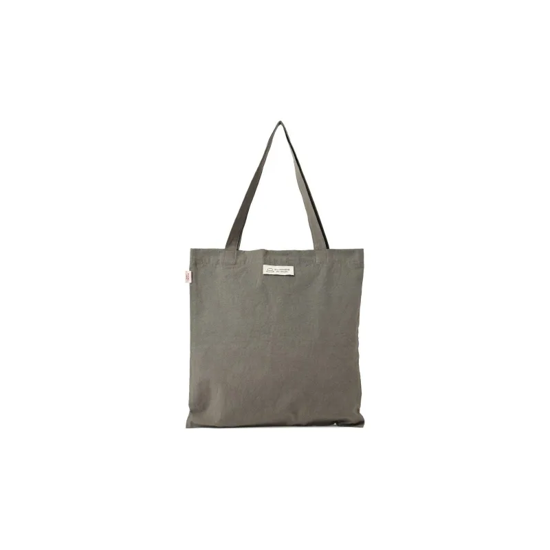 Beams × BEAMS JAPAN Collaboration 100% Cotton Tote Bag, Shopping Bag, Handbag Men's White/Gray-8