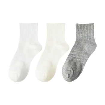 XXLLG Mid Calf Socks Unisex 3 Pack