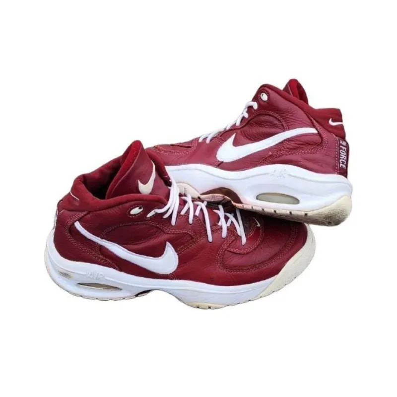 Nike Cushioning Anti-Slip And Wear-Resistant High-Top Vintage Basketball Shoes Men's Russet-3