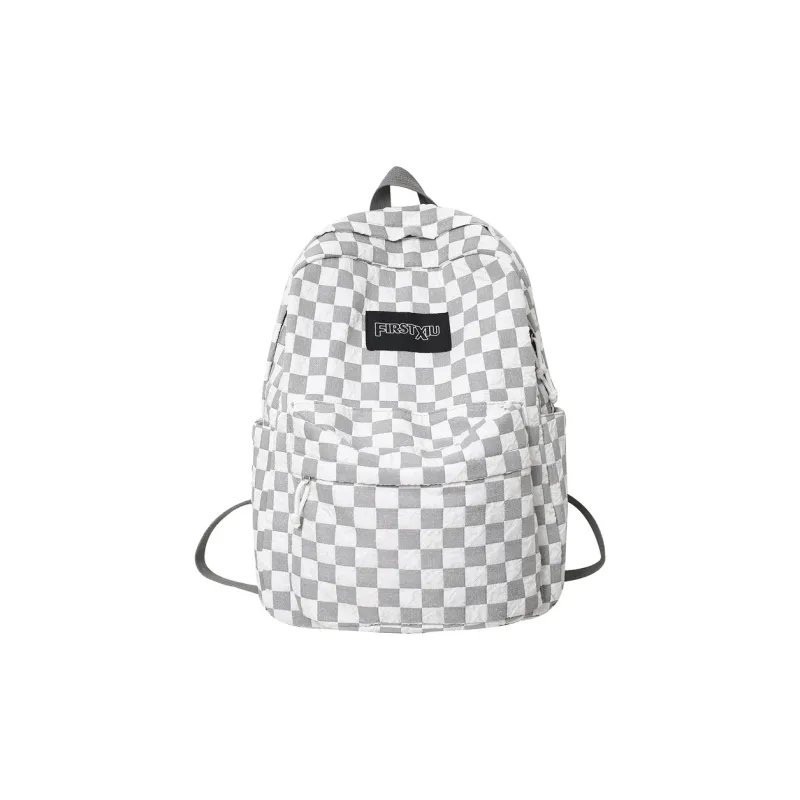 KAMLUI Nylon Backpack Unisex Blue/White/Green/Black-14