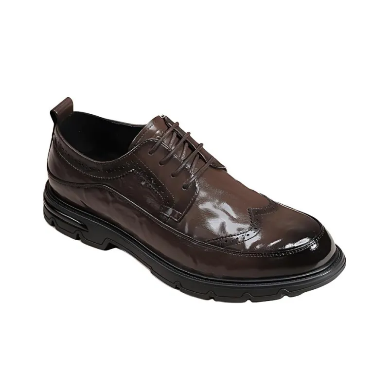 G.N.SHIJIA Dress Shoes Men's Brown-1