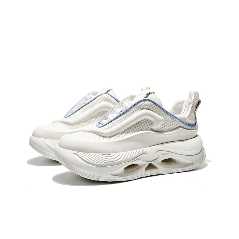 JANE HARLOW Breathable Lightweight Height Increasing Low Top Chunky Sneakers Unisex White-2