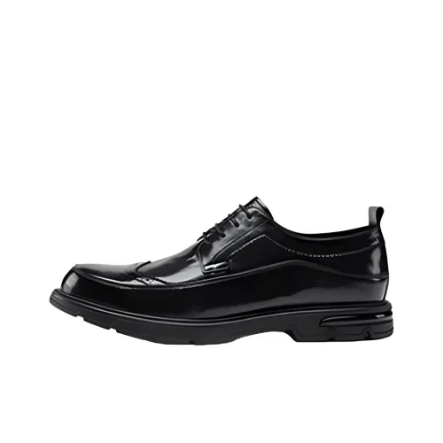 G.N.SHIJIA Dress Shoes Men Low-Top Black