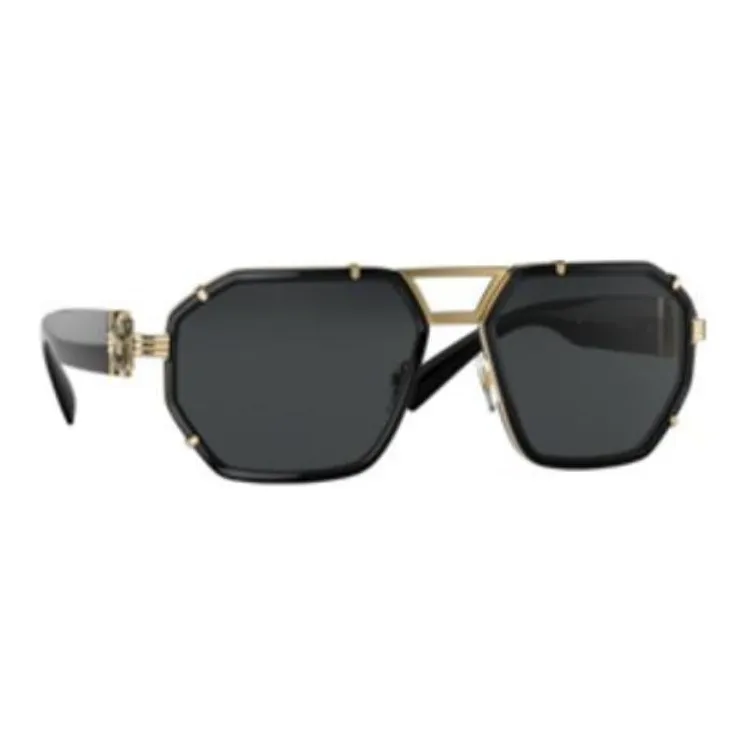 VERSACE Aviator Sunglasses Men's Black-1